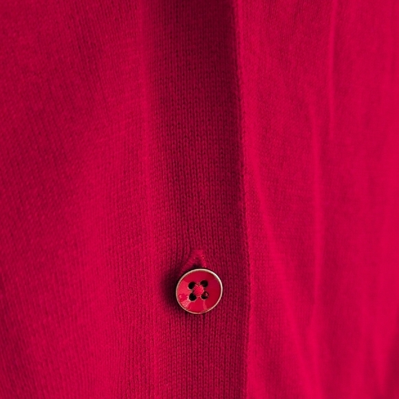 CAbi Cavalier Cardigan #4284 NWT New With Tags Firebrick Red Knit Open Front M - Picture 4 of 4